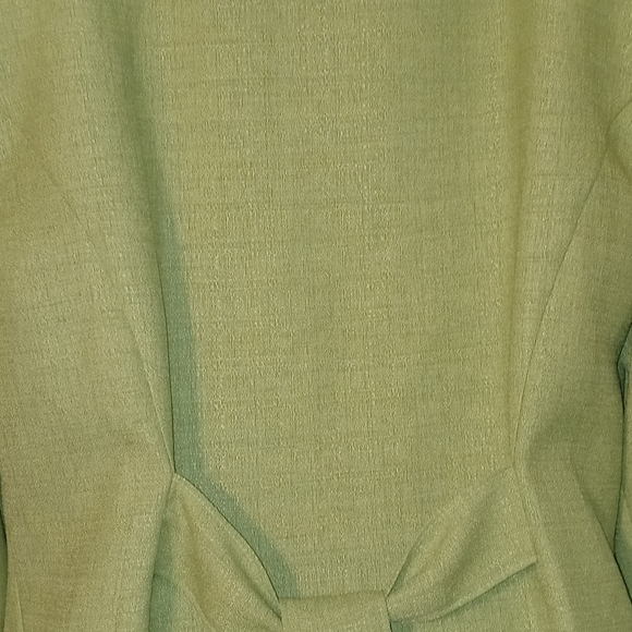 Leslie‎ Fay Jacket Size 14 Lime Green 100% Polyester 3 Buttons - Picture 9 of 13